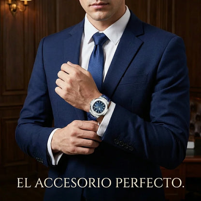 Reloj POEDAGAR Azul: Estilo Business Premium