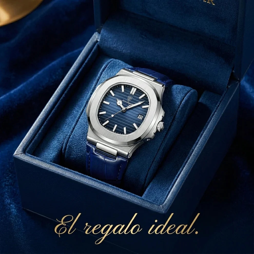 Reloj POEDAGAR Azul: Estilo Business Premium
