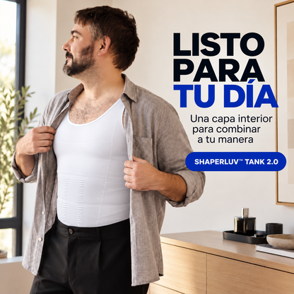 SHAPERLUV™ Tank 2.0 — Camiseta Moldeadora de Compresión para Hombre