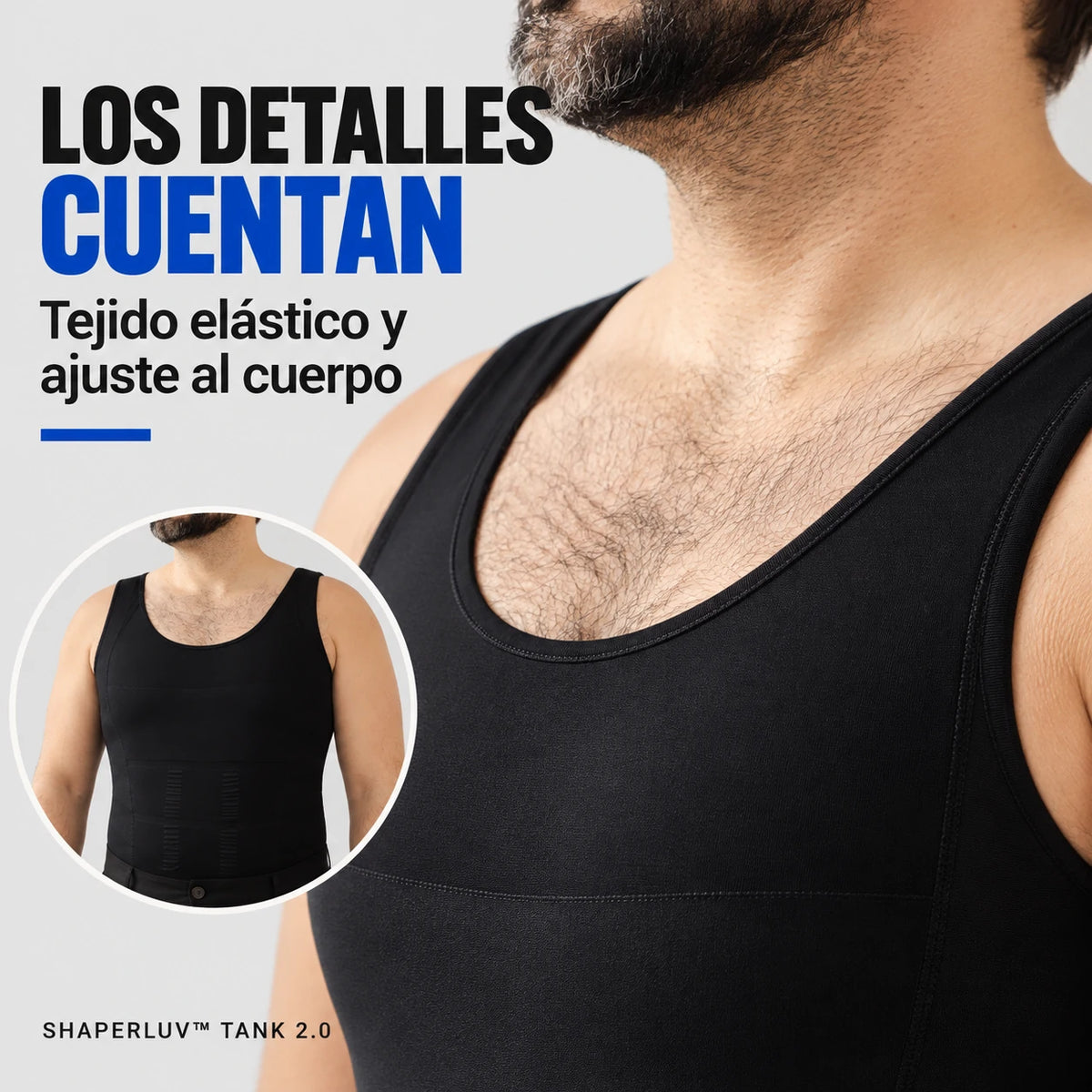 SHAPERLUV™ Tank 2.0 — Camiseta Moldeadora de Compresión para Hombre