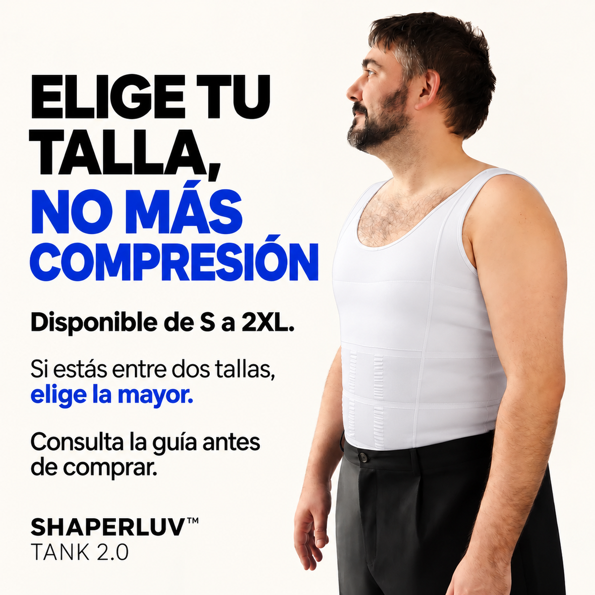 SHAPERLUV™ Tank 2.0 — Camiseta Moldeadora de Compresión para Hombre