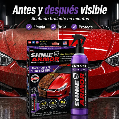 Revestimiento cerámico 3 en 1 + paño de microfibra premium