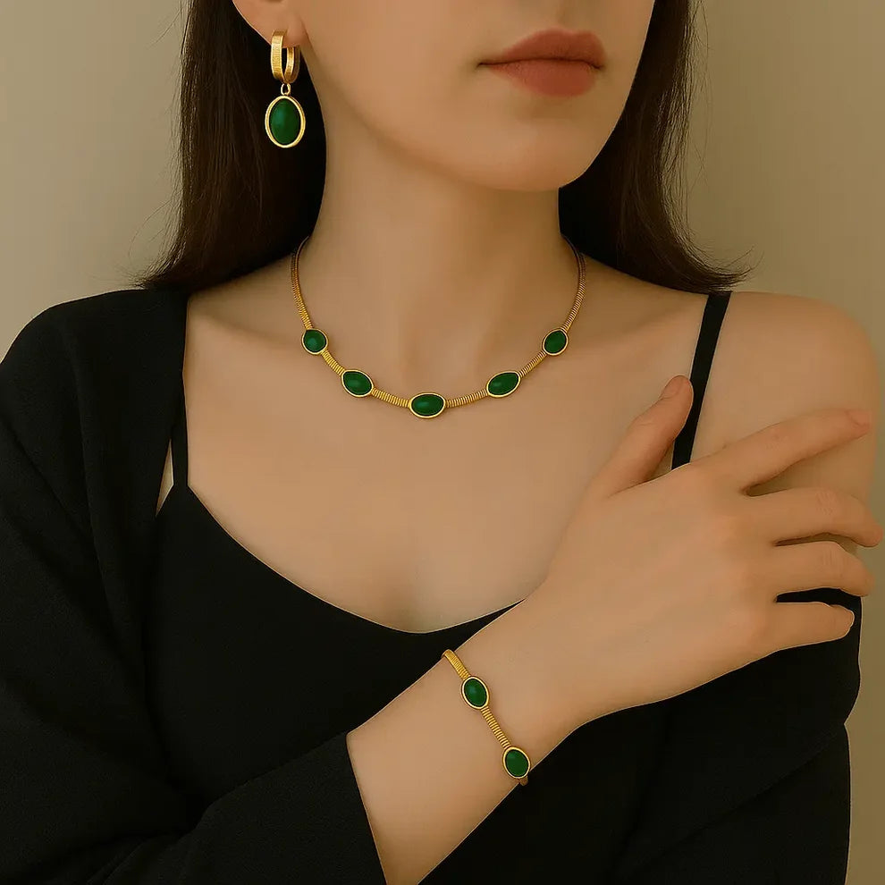 Juego EmeraldJewelry™ 3 para la suerte y el bienestar
